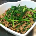 ミニー＠'s cooksnap of when they made ご飯がすすむひき肉とニラの餃子風そぼろ.