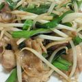 のりしお大好き's cooksnap of when they made 10分で作る超簡単☆豚肉のニラもやし炒め.
