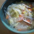 Rinnbo's cooksnap of when they made 白菜救済☆給食風優しい春雨スープ.