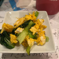 ましち's cooksnap of when they made タアサイとふんわり卵のごま炒め.