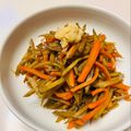 azbjbn's cooksnap of when they made 美肌効果! ごぼうと人参の基本のキンピラ.