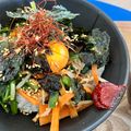 yogomaki's cooksnap of when they made ほうれん草と豚こま肉のビビンバ風丼.