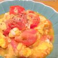 ちーまぐ's cooksnap of when they made トマトと豆腐と卵の中華風チーズ炒め.