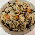 わんず's cooksnap of when they made ひじきと挽肉炊き込みご飯.