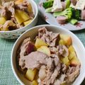 かわゆう1211's cooksnap of when they made さつま芋りんご豚肉炒め.