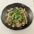 kako0315's cooksnap of when they made 豆苗とエリンギと豚バラの炒めもの.