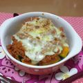 ☆まめこ☆☆'s cooksnap of when they made ミートソースでかぼちゃグラタン.