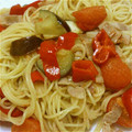 fukudoru's cooksnap of when they made 三種のピーマンと夏野菜のパスタ.