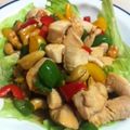 カープ愛's cooksnap of when they made 鶏肉のカシューナッツ炒め，もやしのナムル.