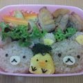 チビゆう's cooksnap of when they made キャラ弁☆リラックマとキイロイトリ.