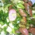 あかりんごmom's cooksnap of when they made ソーセージとセロリの葉のにんにく炒め.