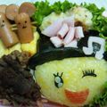 初号機発進's cooksnap of when they made キャラ弁☆メロディっちおにぎり♪.
