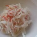 きざみカレーそば's cooksnap of when they made 大根とカニカマのサラダ.