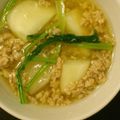 cooma556's cooksnap of when they made かぶの鶏そぼろあんかけ.