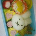 くばちゃん's cooksnap of when they made ミッフィーちゃん弁当　☆キャラ弁☆.