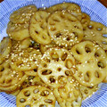 ふぅ～はるママ's cooksnap of when they made 蓮根の甘辛揚げ.