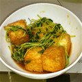 かずち＆みどりん's cooksnap of when they made 厚揚げと豆苗のオイスター炒め.