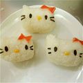 のぞミ's cooksnap of when they made キャラ弁簡単キティちゃん＆ミミィおにぎり.