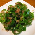 たかべえ's cooksnap of when they made レンジで３０秒！ピーマンのおかか醤油和え.