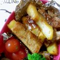 ＊＊まゆゆ＊＊'s cooksnap of when they made 照りポテ肉巻き★.