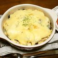 犬Gyami's cooksnap of when they made 簡単！小松菜としめじの豆腐グラタン♪.
