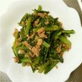 知亜希's cooksnap of when they made 小松菜のシーチキンたまご炒め.