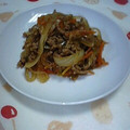 ゆきらっくま's cooksnap of when they made 豚ミンチと玉ねぎの炒め物☆.