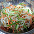 はらだんご's cooksnap of when they made 炒めちくわと野菜のマリネ.