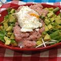 でこリん's cooksnap of when they made 水菜も美味しい！簡単！アボカドネギトロ丼.