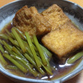 くさかべ's cooksnap of when they made 芋の茎と厚揚げの煮物.