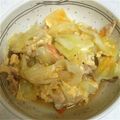 あいりののmama's cooksnap of when they made キャベツと豚肉の卵とじ煮.