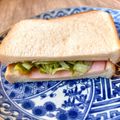 悠LOVE航's cooksnap of when they made ハム＋レタス＋チーズのサンドイッチ.