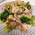 👦👶ママ's cooksnap of when they made ブロッコリーと鶏モモ肉の塩麹炒め.
