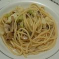 華舞蘭's cooksnap of when they made 酔いどれあさりの和風スパ（〃´Д｀).
