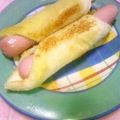 だいふく。's cooksnap of when they made 簡単調理！食パンのホットソーセージロール.