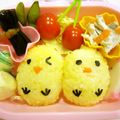 とーみママ's cooksnap of when they made キャラ弁☆ご飯でひよこの親子。.