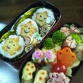 yoapiko's cooksnap of when they made ☆お弁当に★スターおにぎり君弁当☆.