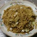 サボテンママコ's cooksnap of when they made 中華麺でソースやきそば.
