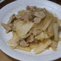 yukky0717's cooksnap of when they made こってり☆豚バラ大根炒め.