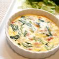 白玉季菜粉's cooksnap of when they made ほうれん草とベーコンのキッシュ.