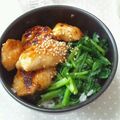 えみ0131's cooksnap of when they made 鶏ムネ肉でキジ焼き丼風.