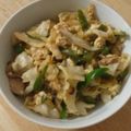 よこぼー's cooksnap of when they made ✿鶏肉とキャベツの野菜炒め✿味噌味.