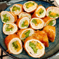 まりりんぺ's cooksnap of when they made 豚ロースの野菜巻き しょうが焼き風.
