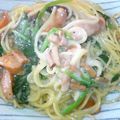 naotan99's cooksnap of when they made 今ある材料で☆お手軽ヘルシーカルボナーラ.
