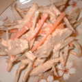 のんびりえりりん's cooksnap of when they made ★鶏ハムとごぼうの和風サラダ　*Ym*.