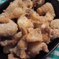 りりぃぽんた's cooksnap of when they made ☆★パパのおつまみに！鶏皮の唐揚げ★☆.