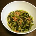 micthanks's cooksnap of when they made 大根の葉とベーコン炒め.
