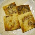 miracleayu's cooksnap of when they made 油揚げのねぎみそ はさみ焼き.