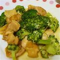 maripo0723's cooksnap of when they made 鶏肉とブロッコリーの味噌マヨ炒め.