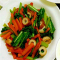 smilemiyo's cooksnap of when they made めんつゆで「小松菜のさっと炒め煮」.